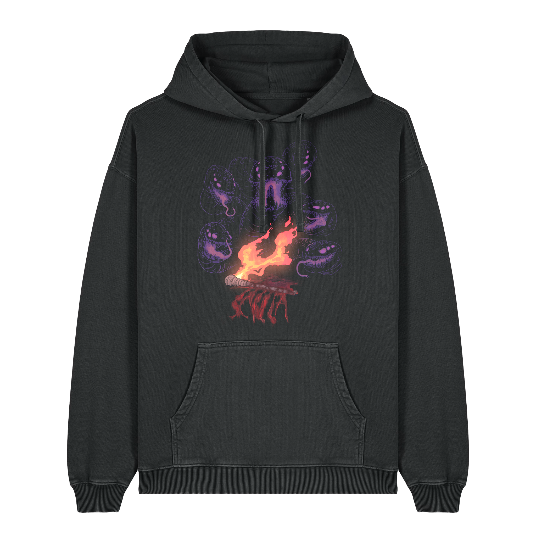 Scylla Hoodie - Faded Black