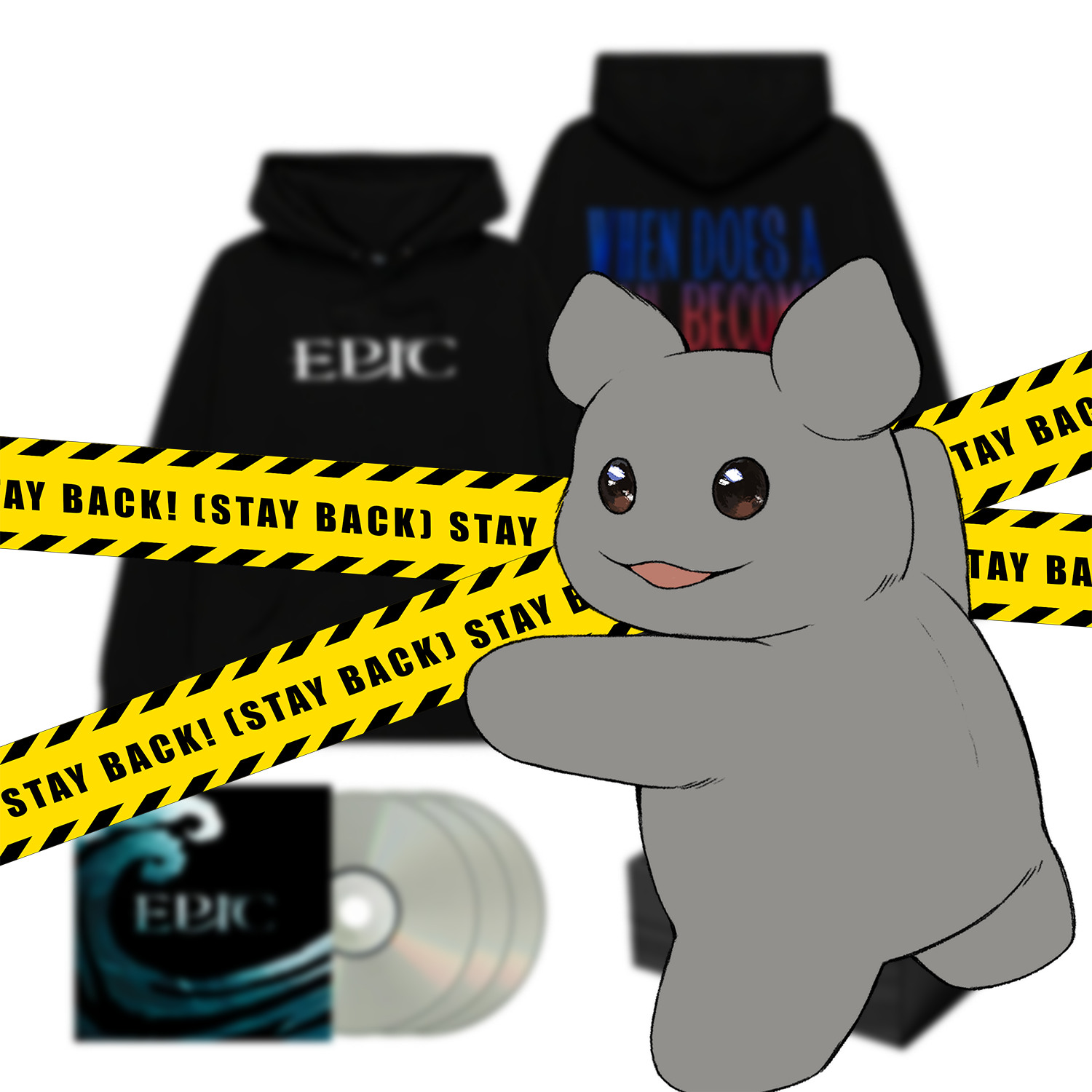 EPIC CD + Man Become Monster Black Hoodie Box Set